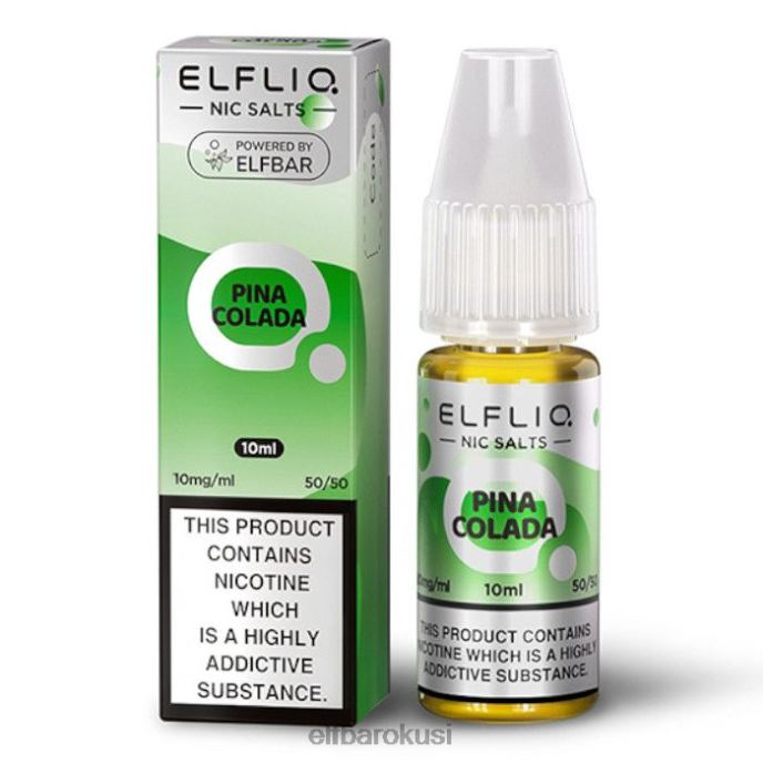 ELFBAR elfliq nične soli - pina colada - 10 ml-20 mg/ml PDF2J176 - ELF BAR vape cijena