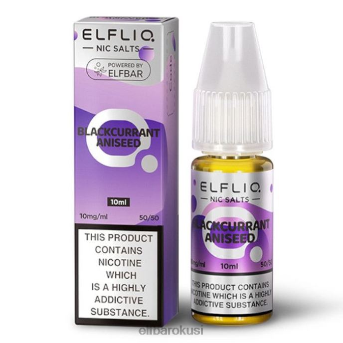 ELFBAR elfliq nične soli - sjeme anisa crnog ribiza - 10 ml-10 mg/ml PDF2J177 - ELFBAR uredaj