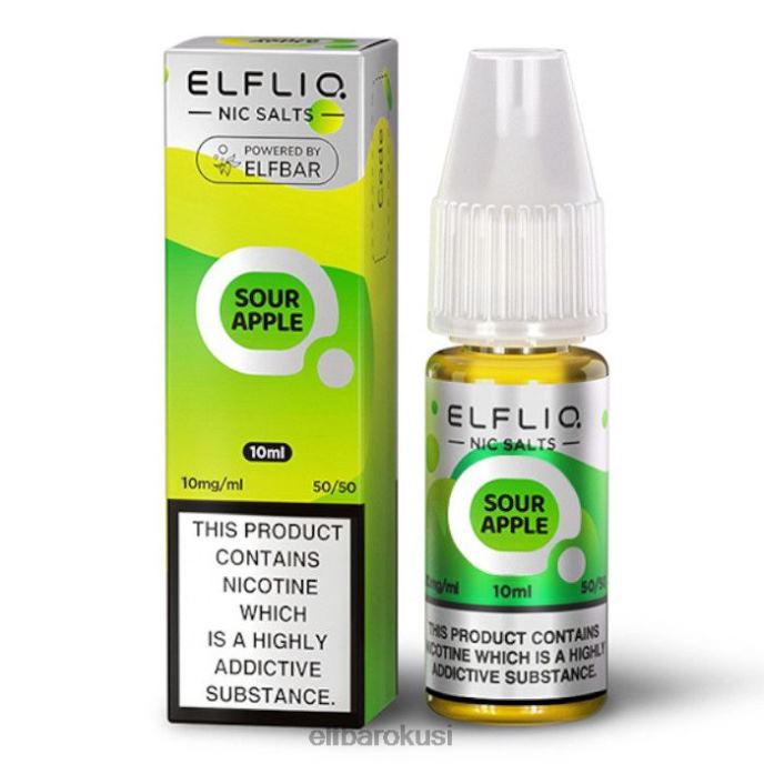 ELFBAR elfliq nic soli - kisela jabuka - 10ml-10 mg/ml PDF2J169 - ELF BAR 600 Hrvatska