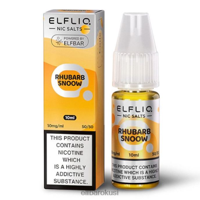 ELFBAR elfliq nic soli - rabarbara snoow - 10ml-10 mg/ml PDF2J171 - ELF BAR bc5000 Hrvatska