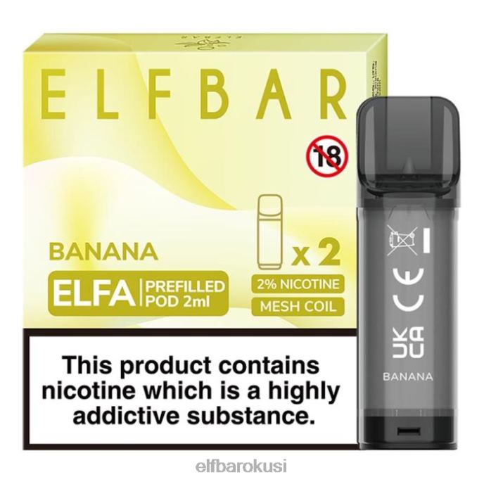 ELFBAR elfa napunjena kapsula - 2 ml - 20 mg (2 pakiranja) PDF2J105 - ELF BAR bc5000 Hrvatska banana