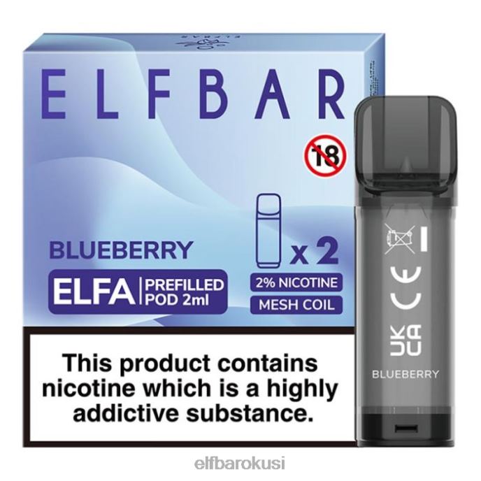 ELFBAR elfa napunjena kapsula - 2 ml - 20 mg (2 pakiranja) PDF2J106 - ELF BAR 5000 cijena borovnica