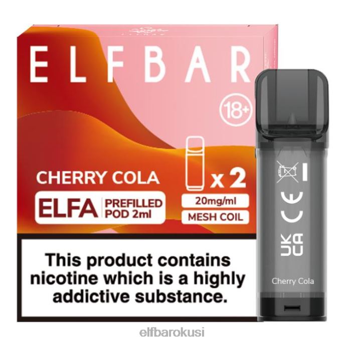 ELFBAR elfa napunjena kapsula - 2 ml - 20 mg (2 pakiranja) PDF2J113 - ELF BAR Hrvatska cherry cola