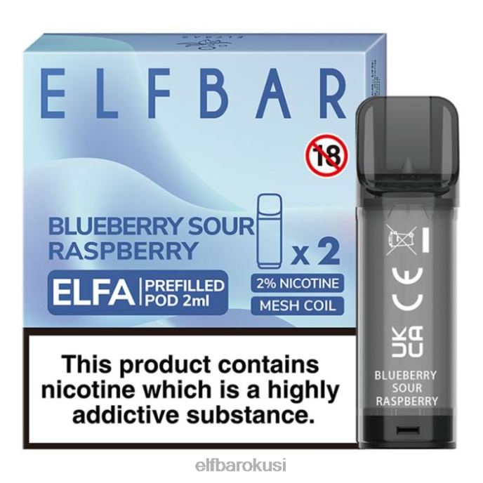 ELFBAR elfa napunjena kapsula - 2 ml - 20 mg (2 pakiranja) PDF2J114 - ELF BAR 600 Hrvatska borovnica kisela malina