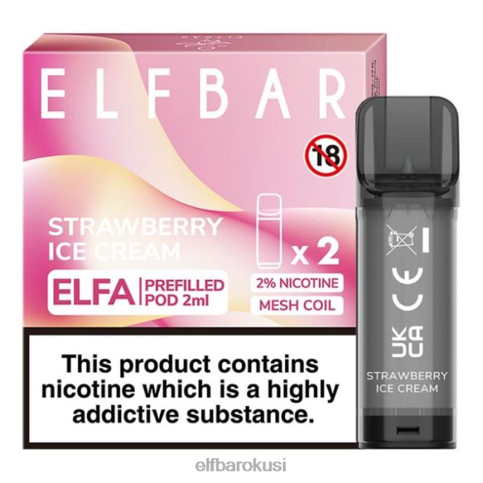 ELFBAR elfa napunjena kapsula - 2 ml - 20 mg (2 pakiranja) PDF2J115 - ELF BAR 1500 Hrvatska sladoled od jagode