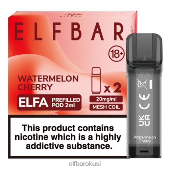 ELFBAR elfa napunjena kapsula - 2 ml - 20 mg (2 pakiranja) PDF2J121 - ELF BAR vape cijena lubenica trešnja