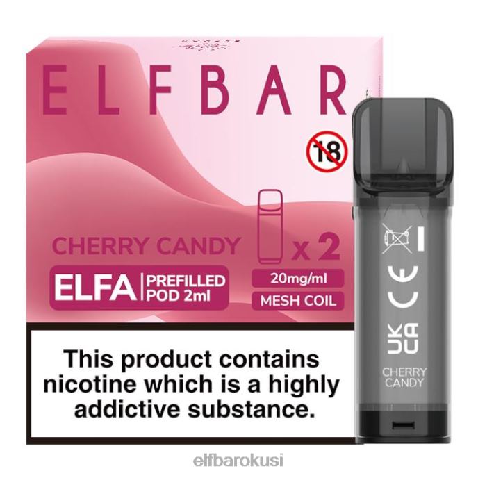 ELFBAR elfa napunjena kapsula - 2 ml - 20 mg (2 pakiranja) PDF2J131 - ELF BAR bc5000 cijena slatkiš od trešnje