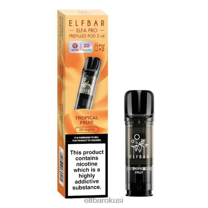 ELFBAR elfa pro napunjene mahune - 20 mg - 2 kom PDF2J88 - ELF BAR vape cijena tropsko voće