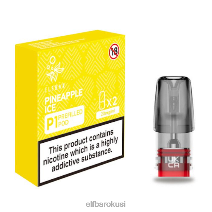 ELFBAR mate 500 p1 napunjene mahune - 20 mg (2 pakiranja) ananas led PDF2J151 - ELF BAR 600 cijena