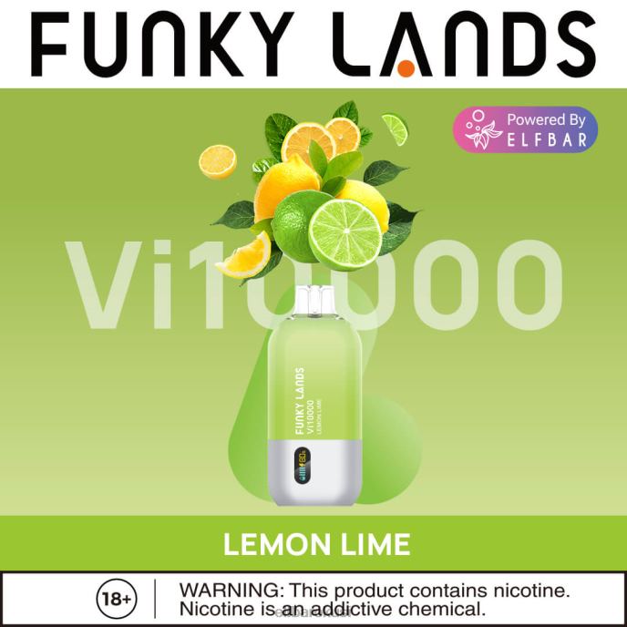 ELFBAR funky lands jednokratni vape vi10000 dimova PDF2J466 - ELF BAR 600 Hrvatska limun limeta