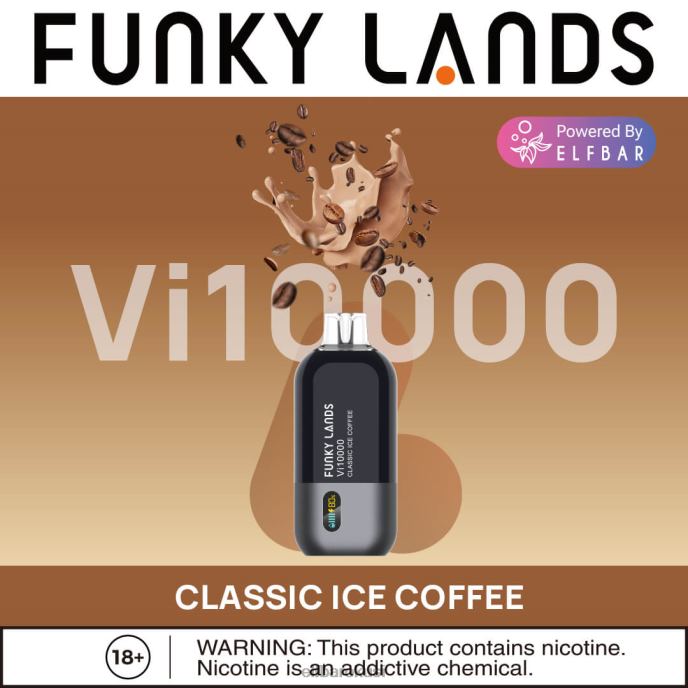 ELFBAR funky lands jednokratni vape vi10000 dimova PDF2J472 - ELF BAR bc5000 cijena klasična ledena kava