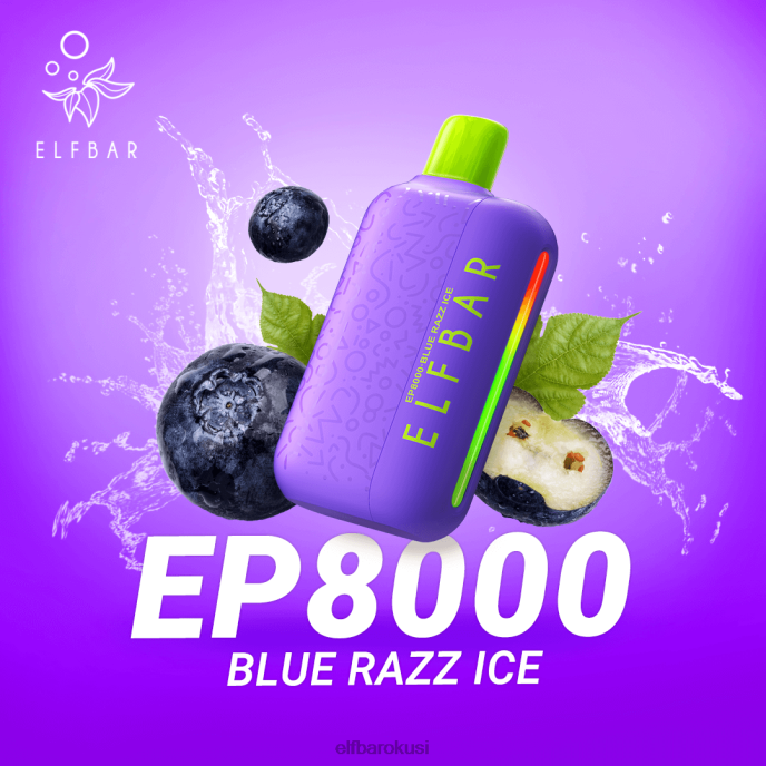 ELFBAR jednokratni vape novi ep8000 puffs PDF2J367 - ELF BAR 600 Hrvatska plavi razz led