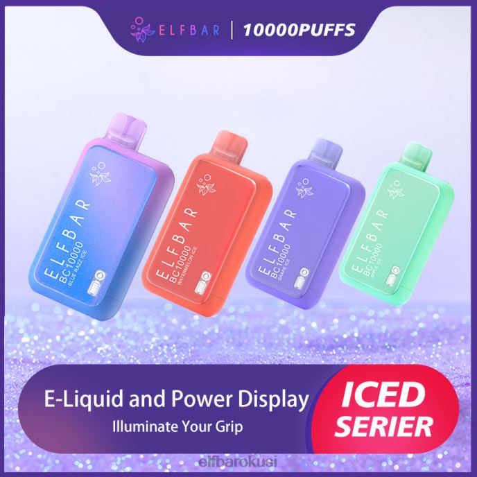 ELFBAR najbolji okus jednokratne vape serije bc10000 ice PDF2J303 - ELF BAR bc5000 Hrvatska plavi razz led